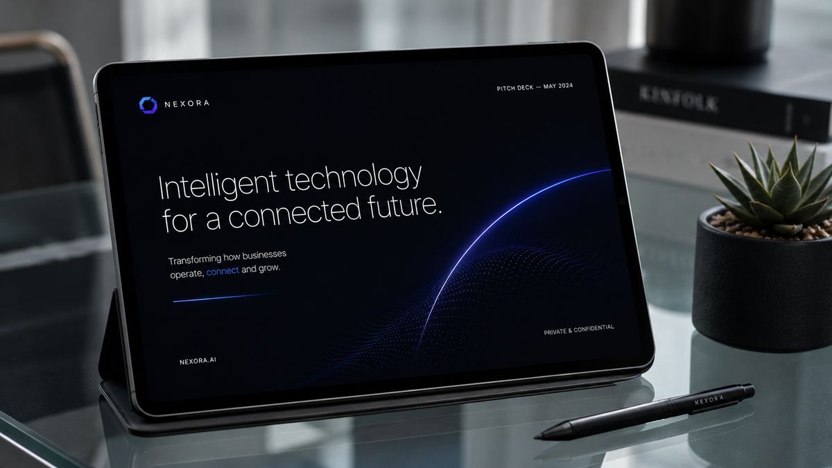 Nexora pitch deck concept